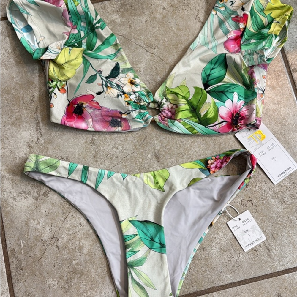 Floral Print Bikini Set